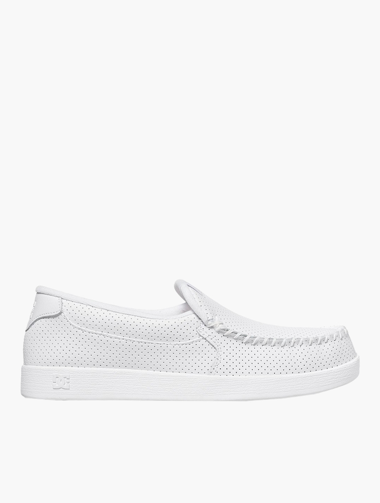 Dc white 2025 slip ons